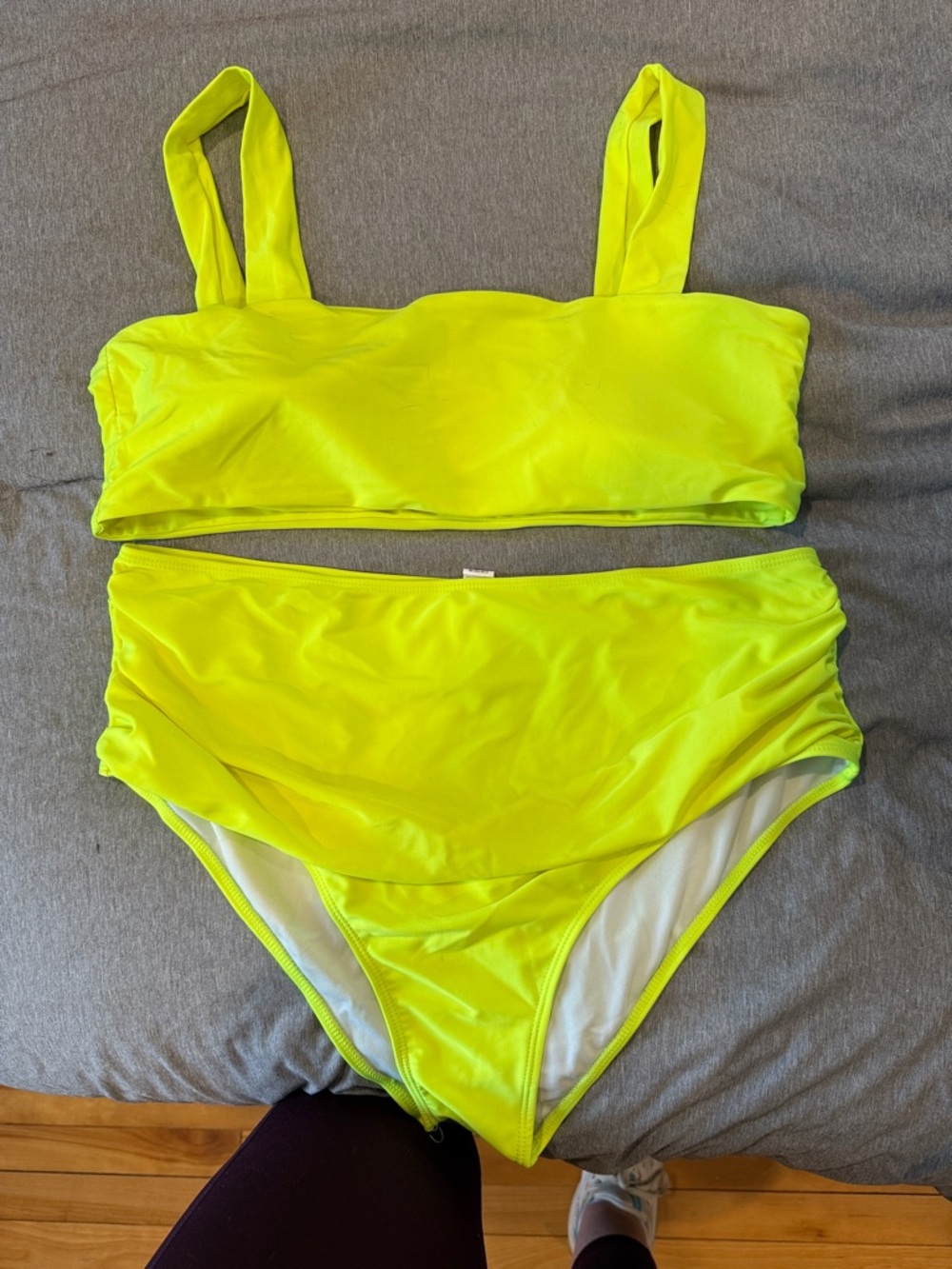 Neon Yellow Two-Piece Bikini Set